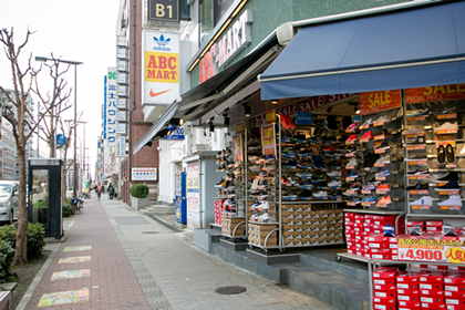 長居駅から長居あいしょう歯科まで